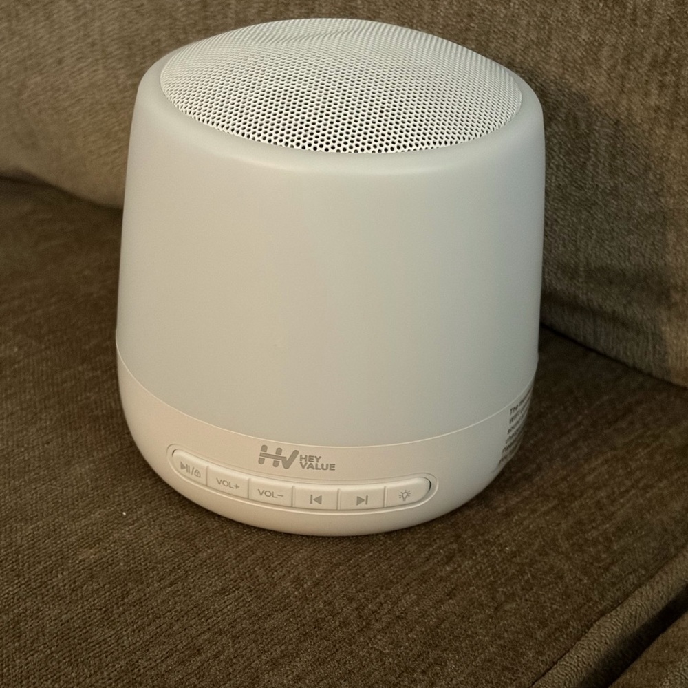 Baby White Portable Bluetooth Sound Machine